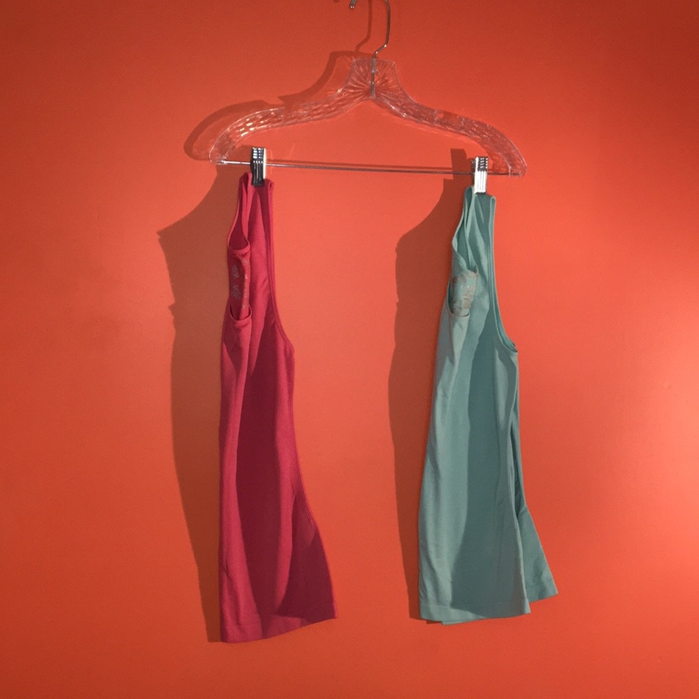 Cato Tank Tops in Teal and Magenta - Women's Shapewear Set of 2